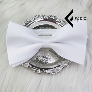 Nơ đeo cổ nam Facio poly sẹc thắt sẵn dây cài X31