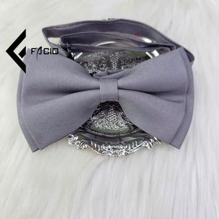 Nơ đeo cổ nam Facio poly sẹc thắt sẵn dây cài X31