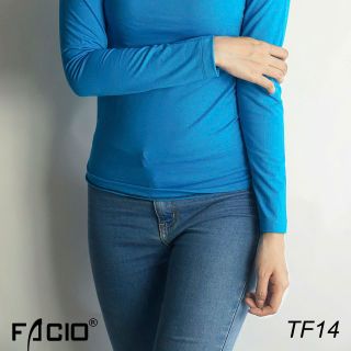Áo thun cổ lọ tay dài nữ T14