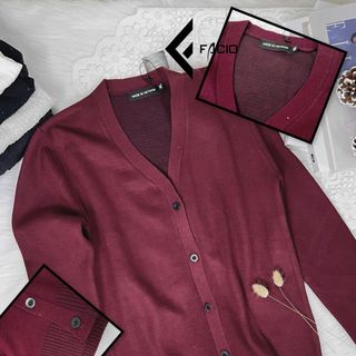 Áo khoác cardigan len nam cổ tim Facio cao cấp K124