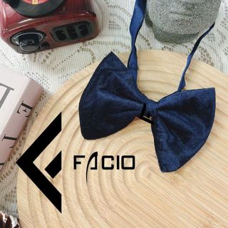 Nơ đeo cổ nam vải nhung thắt sẵn Facio X02