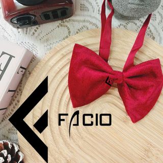 Nơ đeo cổ nam vải nhung thắt sẵn Facio X02