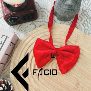 Nơ đeo cổ nam vải nhung thắt sẵn Facio X02