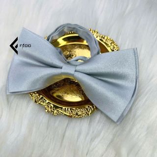 Nơ đeo cổ nam Facio phi bóng 2 lớp dây cài X01