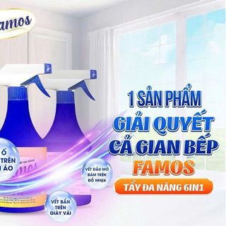 CẶP 2 CHAI NƯỚC TẨY ĐA NĂNG FAMOS (T15)
