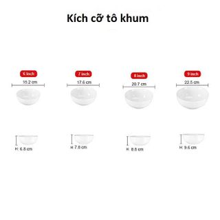 TÔ SỨ TRẮNG TRƠN LOẠI DÀY SIZE 7 - 18CM (T40)