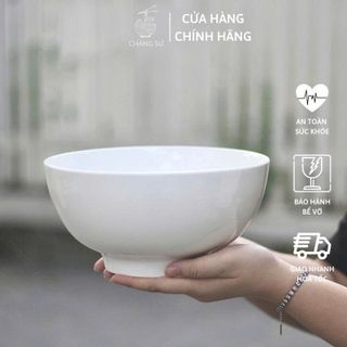 TÔ SỨ TRẮNG TRƠN LOẠI DÀY SIZE 7 - 18CM (T40)