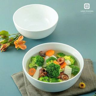 TÔ SỨ TRẮNG TRƠN LOẠI DÀY SIZE 7 - 18CM (T40)