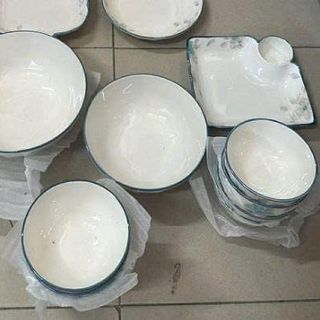 TÔ SỨ XOẮN HOA XANH GL290 SIZE 6 - 15CM (T48)