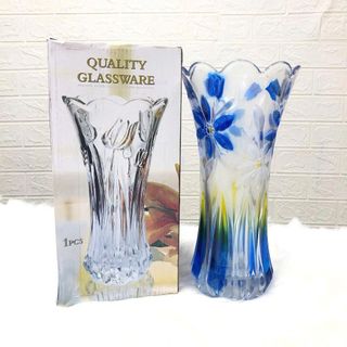 BÌNH CẮM HOA THUỶ TINH MÀU CAO CẤP 25CM (T15)