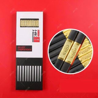 BỘ 10 ĐÔI ĐŨA MẠ VÀNG KIỂU NHẬT 27CM (T100)