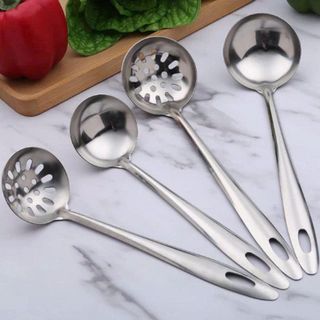 SET 10 VÁ MÚC CANH INOX SỐ 7 TAY CẦM DÀI