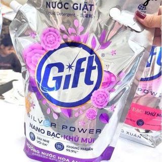 NƯỚC GIẶT GIFT NANO KHỬ MÙI TÚI 3,6KG