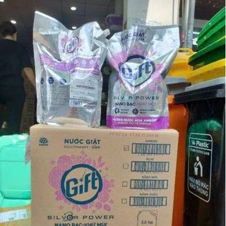 NƯỚC GIẶT GIFT NANO KHỬ MÙI TÚI 3,6KG