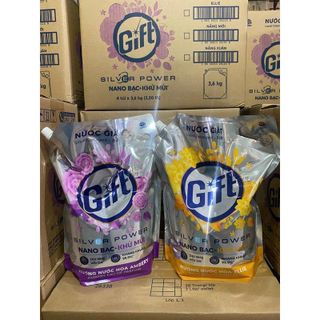 NƯỚC GIẶT GIFT NANO KHỬ MÙI TÚI 3,6KG