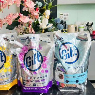 NƯỚC GIẶT GIFT NANO KHỬ MÙI TÚI 3,6KG