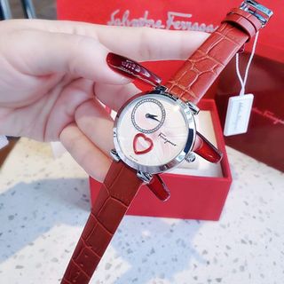 ĐỒNG HỒ NỮ CAO CẤP SALVATHORE COURE DÂY DA MẶT TRÁI TIM GIÁ MỚI