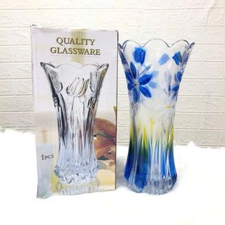 BÌNH CẮM HOA THUỶ TINH MÀU CAO CẤP 30CM (T12)