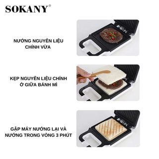 MÁY NƯỚNG BÁNH MÌ SANDWICH SOKANY SKN-14013