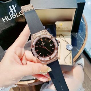 SĂN SALE LỚN ĐỒNG HỒ NAM CAO CẤP HULOT MÁY QUARZT NHẬT VIỀN ĐÁ DÂY DA VÀ CAO SU