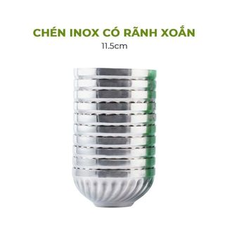 CHÉN INOX XOẮN 2 LỚP CÁCH NHIỆT 11,5CM (T500)
