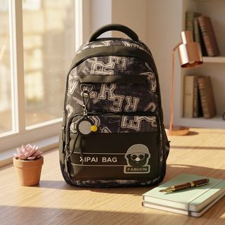 BALO A1271 PHONG CÁCH STREET, FORM NGẦU CHỮ IN CÁ TÍNH, SIÊU NHIỀU NGĂN - PIPI STORE