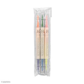 Set 3 bút 6 màu dạ quang Highlight hai đầu 2 màu dễ thương