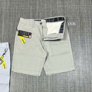 Quần short kaki nam co giãn ,chấm bi nhẹ   Phom slim , dài chấm gối.