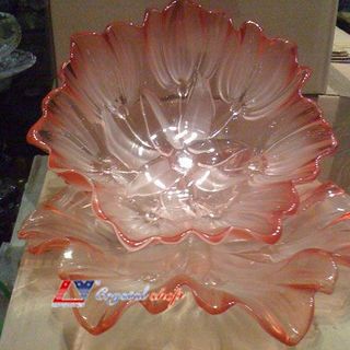 Tô Bát Thủy Tinh Sen Hồng Mài (THUNG 6C)