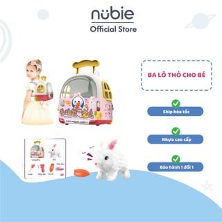 Đồ chơi chăm sóc thú cưng, Đồ chơi thú bông biết đi kèm balo, có âm thanh vui nhộn, Đồ chơi cho bé