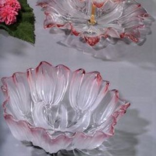 Tô Bát Thủy Tinh Sen Hồng Mài (THUNG 6C)