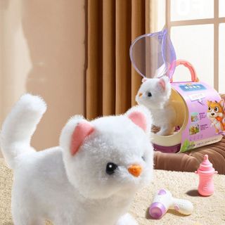 Đồ chơi chăm sóc thú cưng, Đồ chơi thú bông biết đi kèm balo, có âm thanh vui nhộn, Đồ chơi cho bé