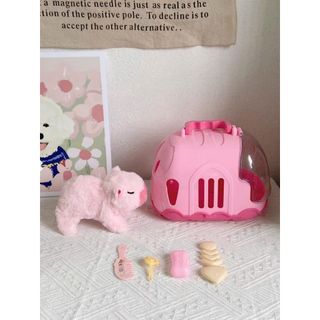 Đồ chơi chăm sóc thú cưng, Đồ chơi thú bông biết đi kèm balo, có âm thanh vui nhộn, Đồ chơi cho bé