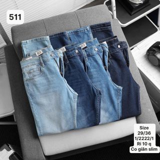 JEANS dài nam co giãn.   Phom slim.