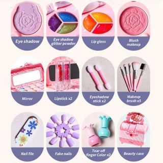 Hộp Trang Điểm Cho Bé 3 Tầng, Đồ Chơi Trang Điểm Bé Gái Cao Cấp, Dễ Làm Sạch, An Toàn Cho Bé