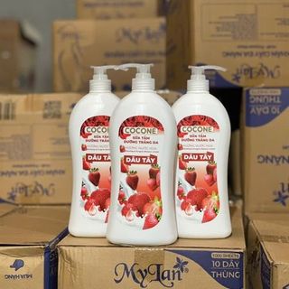 Sữa tắm COCONE 900ml dưỡng trắng da hương nước hoa