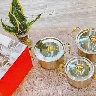 BỘ 3 NỒI MISU LOUIS INOX 304 CAO CẤP