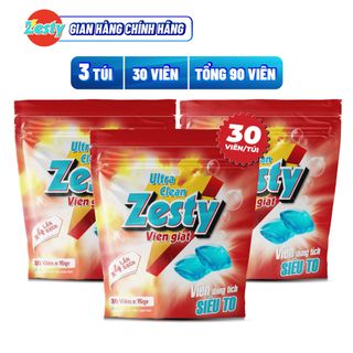Combo 30 Viên Nước Giặt Quần Áo 2 Trong 1 Đậm Đặc - Lưu Hương Kích Hoạt Nhiệt - Sạch Sâu, Khử Mùi Ẩm Mốc, An Toàn Cho Da Bé