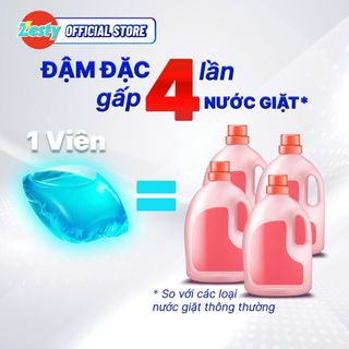 Combo 30 Viên Nước Giặt Quần Áo 2 Trong 1 Đậm Đặc - Lưu Hương Kích Hoạt Nhiệt - Sạch Sâu, Khử Mùi Ẩm Mốc, An Toàn Cho Da Bé