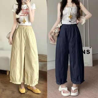 QUẦN BAGGY NỮ LAI BÈO CHẤT DÙ NHĂN CO GIẢN MỀM MỊN  MÃ 010