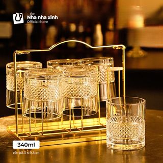 Bộ 6 Cốc Thủy Tinh Vàng K7408HP E 210ML ( THÙNG 8B )