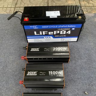 Biến Tần DOXIN 1000W Sóng Sin Chuẩn 12V/24V Lên 220V – Inverter Mini Dùng Cho Gia Đình, Ô Tô, Điện Mặt Trời