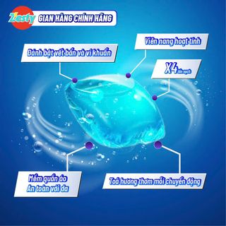 Combo 30 Viên Nước Giặt Quần Áo 2 Trong 1 Đậm Đặc - Lưu Hương Kích Hoạt Nhiệt - Sạch Sâu, Khử Mùi Ẩm Mốc, An Toàn Cho Da Bé