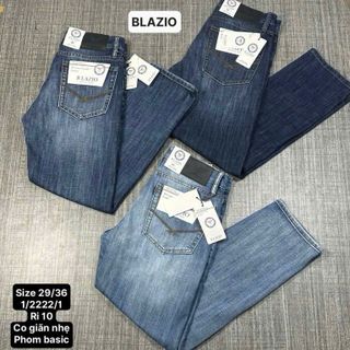 JEANS dài nam.  Co giãn nhẹ , vải chính quy.  Phom basic , ống đứng.