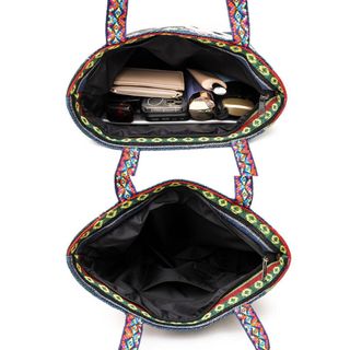 TÚI TOTE THÊU THỔ CẨM STYLE VINTAGE, HỌA TIẾT DỄ THƯƠNG, ĐI HỌC – ĐI CHƠI ĐỀU XINH WT210 - WINNIE HOUSE