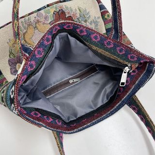 TÚI TOTE THÊU THỔ CẨM STYLE VINTAGE, HỌA TIẾT DỄ THƯƠNG, ĐI HỌC – ĐI CHƠI ĐỀU XINH WT210 - WINNIE HOUSE