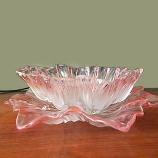 Tô Bát Thủy Tinh Sen Hồng Mài (THUNG 6C)