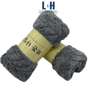 Khăn mặt lông cừu, xương cá, kt 30x50cm