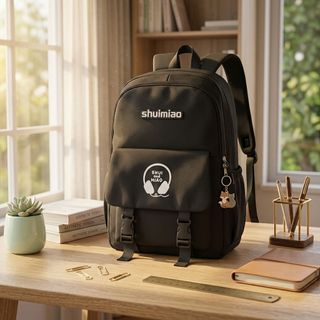 BALO DÙ ĐEN A5606 – SIZE 46x32CM, ĐỰNG VỪA SÁCH VỞ VÀ ĐỒ DÙNG HỌC TẬP - PIPI STORE