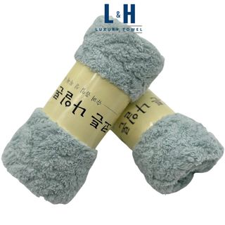 Khăn mặt lông cừu, xương cá, kt 30x50cm